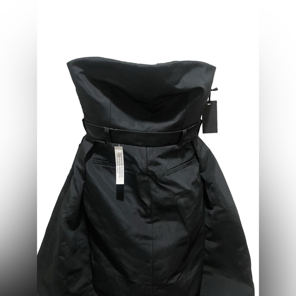 Vera Wang Collection Black Bustier High Low Mini Dress Size 2 NWT $1395 - Picture 4 of 15